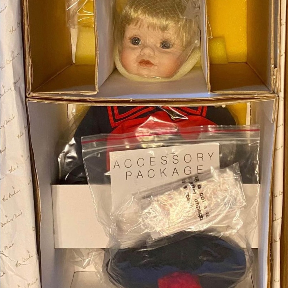 Danbury Mint “Cracker Jack” porcelain collector doll.